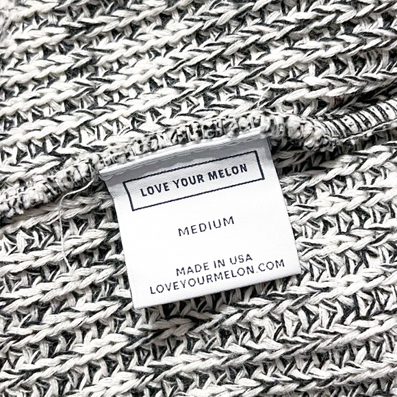 Love Your Melon Speckled High Cowl Neck Knit Sweater - Picture 3 of 6